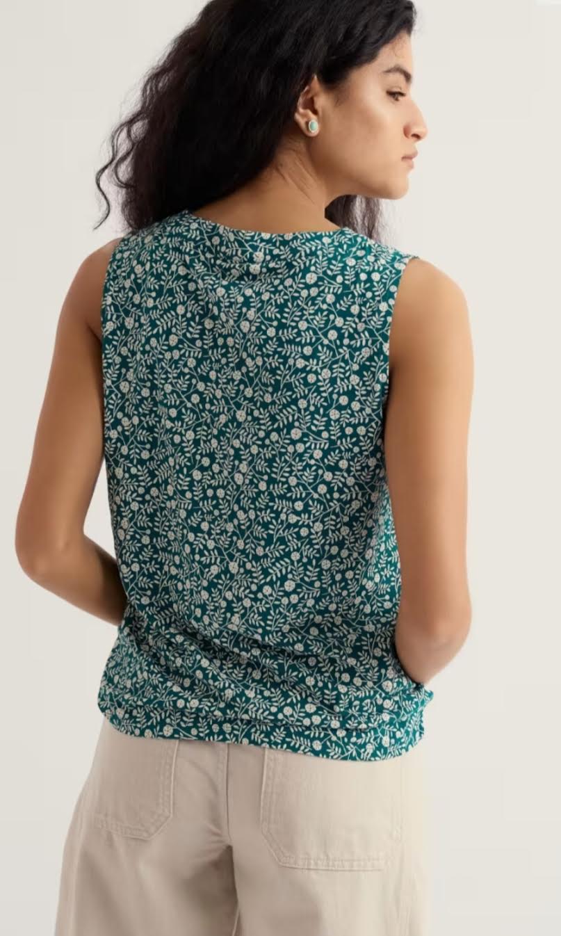 V-NECK TANK TOP | ACHILLA-Top-SEASALT-Coriander