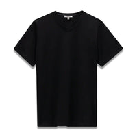 V-NECK TEE-Shirts & Tops-EASY MONDAYS-MEDIUM-Black-Coriander