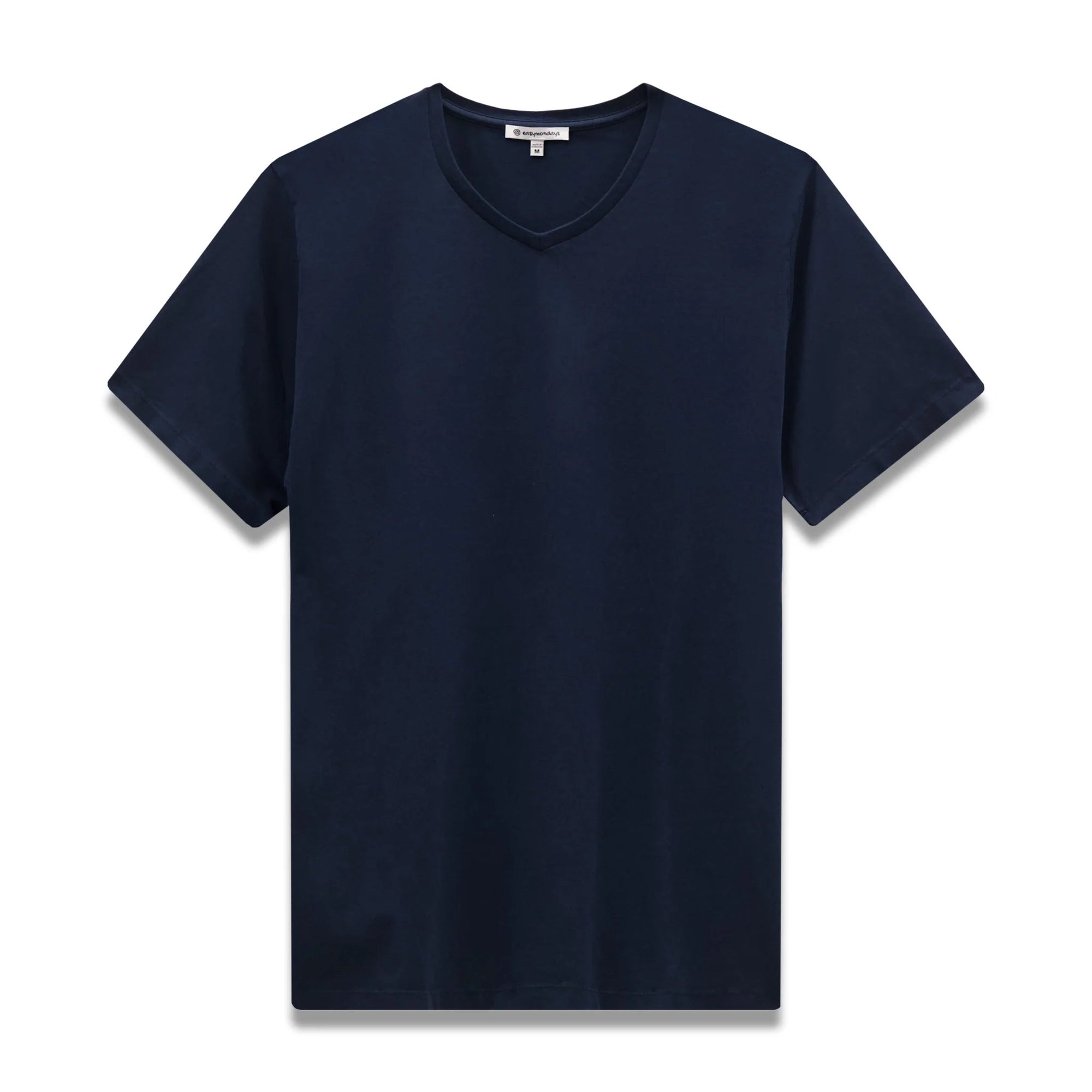 V-NECK TEE-Shirts & Tops-EASY MONDAYS-MEDIUM-NAVY-Coriander