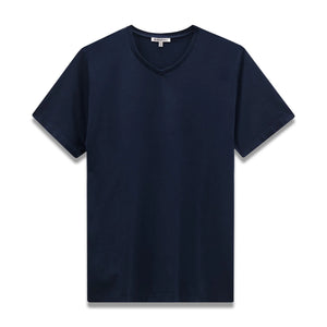 V-NECK TEE-Shirts & Tops-EASY MONDAYS-MEDIUM-NAVY-Coriander