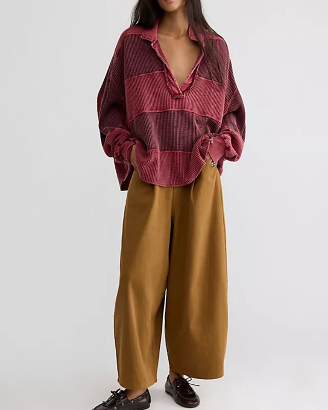 V-NECK TOP | RAINN THERMAL