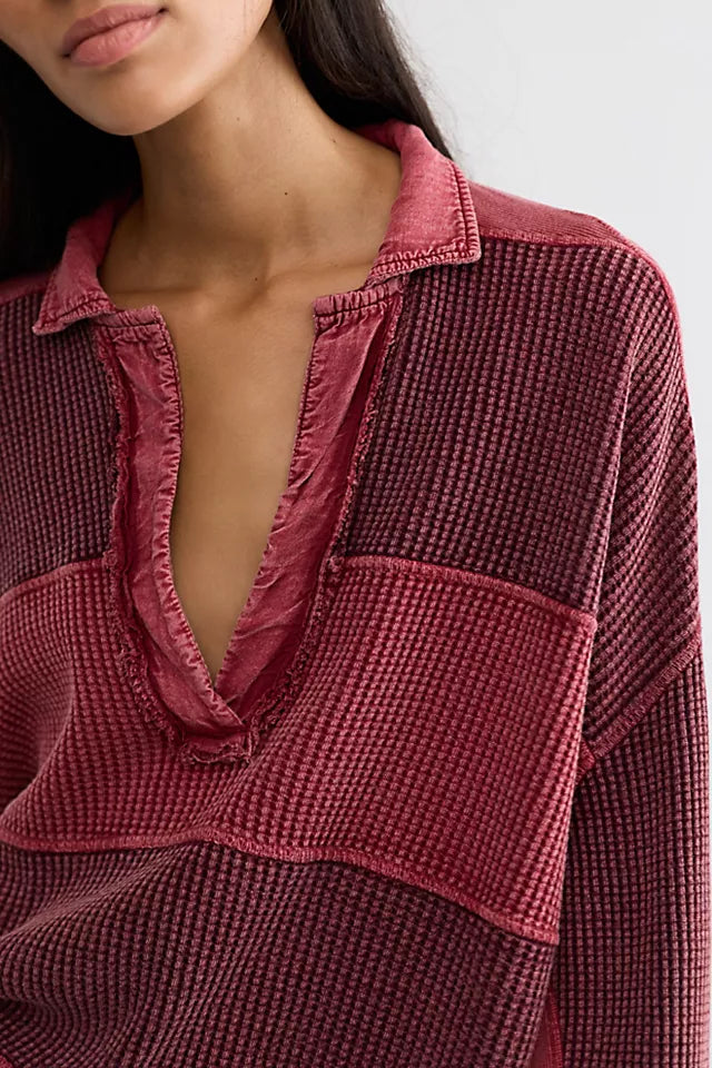 V-NECK TOP | RAINN THERMAL