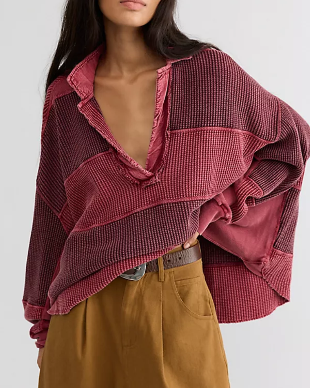 V-NECK TOP | RAINN THERMAL
