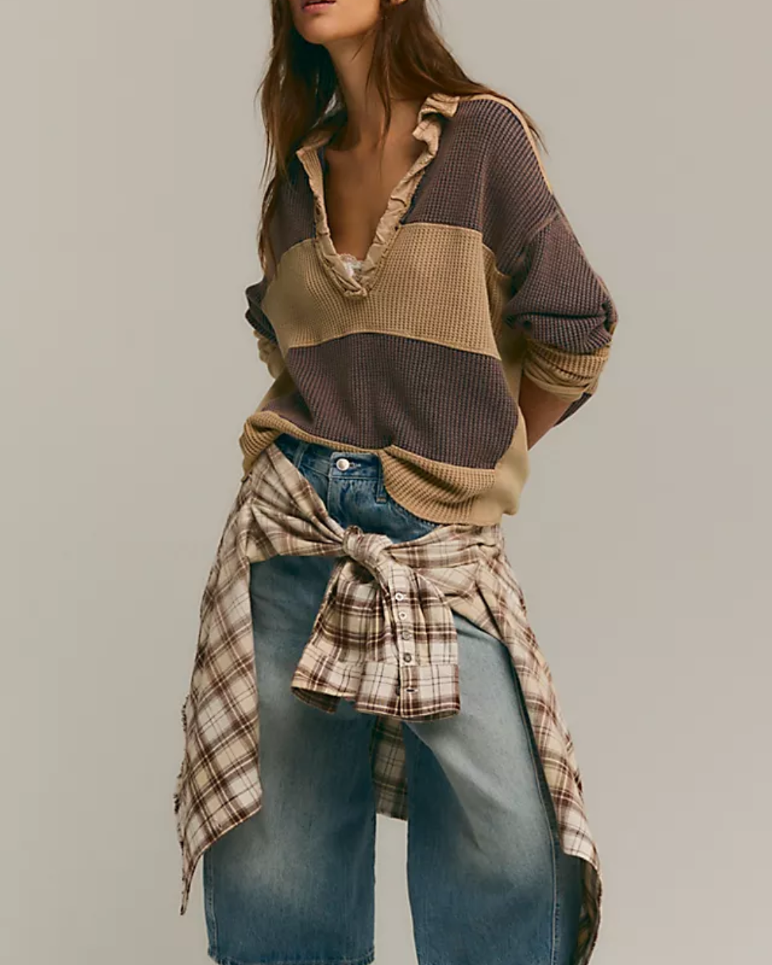 V-NECK TOP | RAINN THERMAL