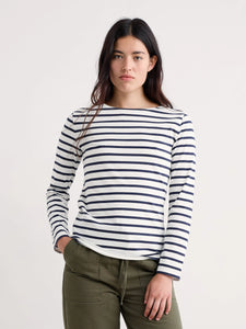 T-SHIRT | SAILOR: MARITIME CHALK-Tops-SEASALT-6-CHALK-Coriander