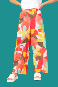 VACAY PANT | TROPICAL FLORAL-Bottoms-ESCAPE-Coriander