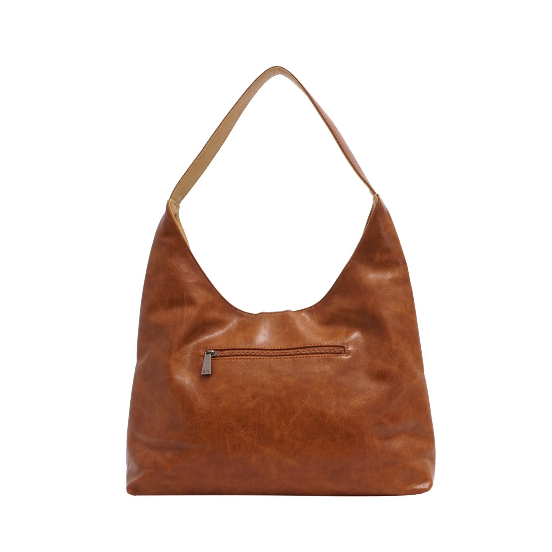 VEGAN 2-IN-1 REVERSIBLE HOBO BAG | CHARLENE-Bags & Wallets-S-Q-Coriander