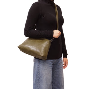 VEGAN 2-IN-1 REVERSIBLE HOBO BAG | CHARLENE-Bags & Wallets-S-Q-Coriander