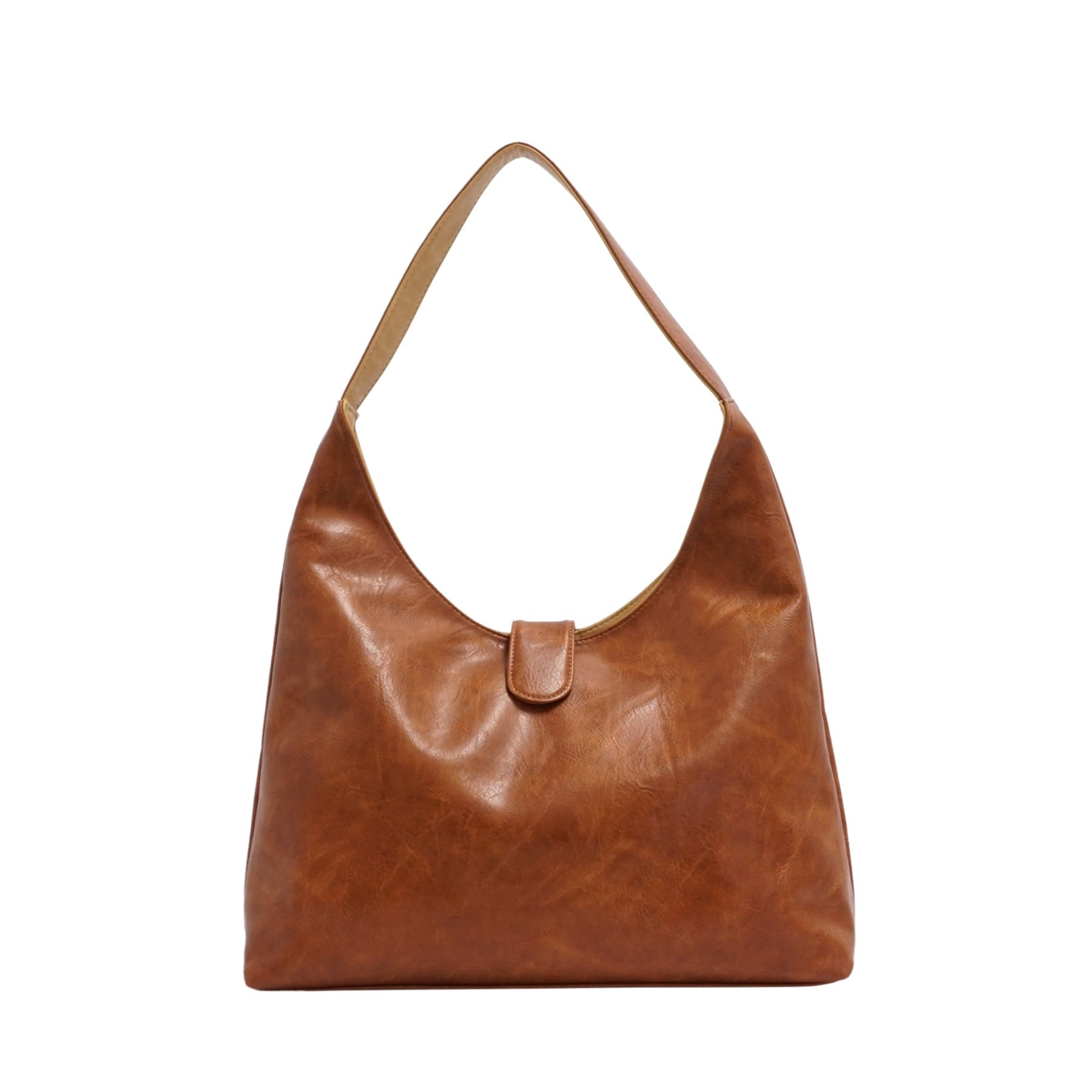 VEGAN 2-IN-1 REVERSIBLE HOBO BAG | CHARLENE-Bags & Wallets-S-Q-CAMEL-CINNAMON-Coriander