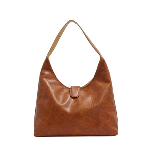 VEGAN 2-IN-1 REVERSIBLE HOBO BAG | CHARLENE-Bags & Wallets-S-Q-CAMEL-CINNAMON-Coriander