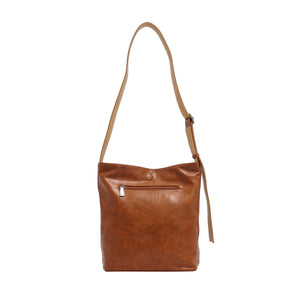 VEGAN 2-IN-1 REVERSIBLE HOBO BAG | FREDA-Bags & Wallets-S-Q-Coriander