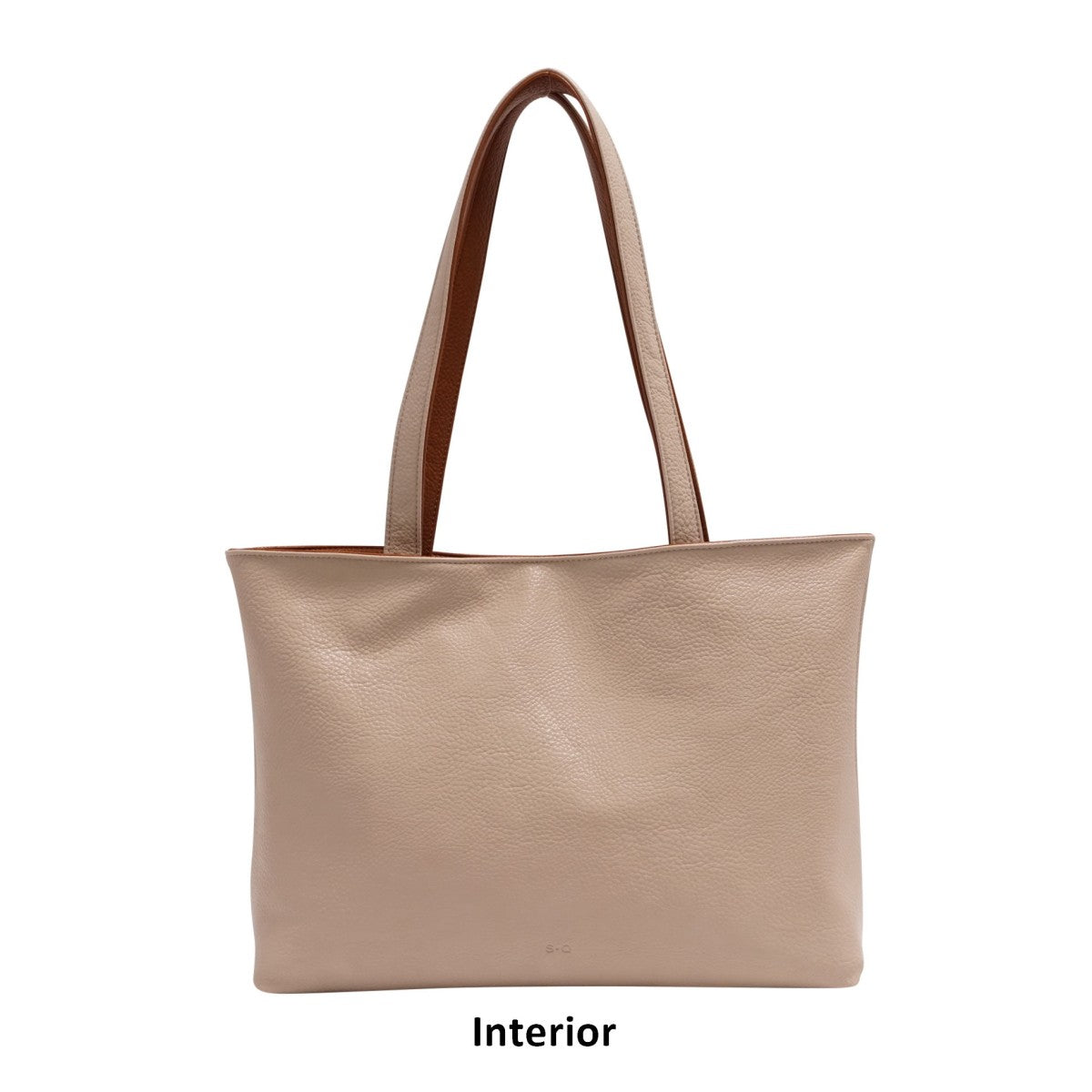 VEGAN 2-IN-1 REVERSIBLE TOTE | LOIS-Bags & Wallets-S-Q-Coriander