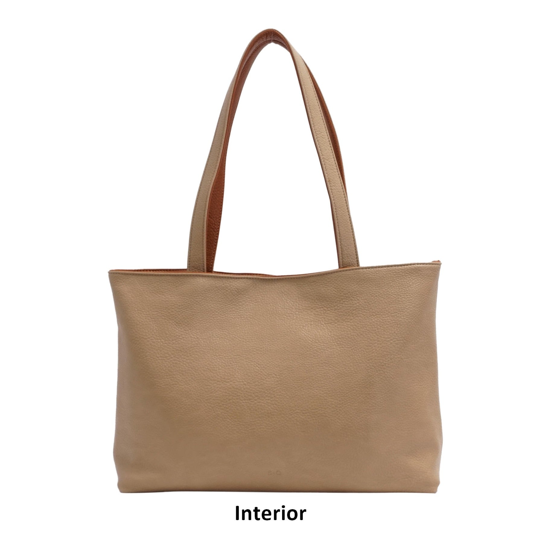VEGAN 2-IN-1 REVERSIBLE TOTE | LOIS-Bags & Wallets-S-Q-Coriander