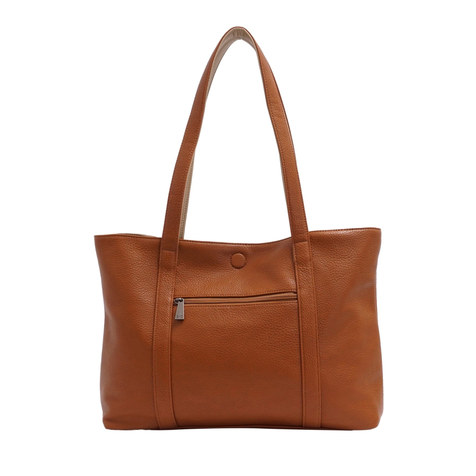 VEGAN 2-IN-1 REVERSIBLE TOTE | LOIS-Bags & Wallets-S-Q-Coriander