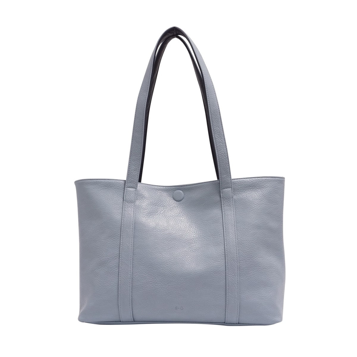 VEGAN 2-IN-1 REVERSIBLE TOTE | LOIS-Bags & Wallets-S-Q-SKY BLUE-NAVY-Coriander