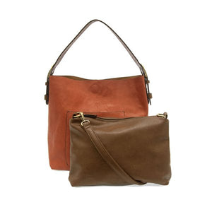 VEGAN 2-in-1 HOBO BAG-Bags & Wallets-JOY SUSAN-Coriander