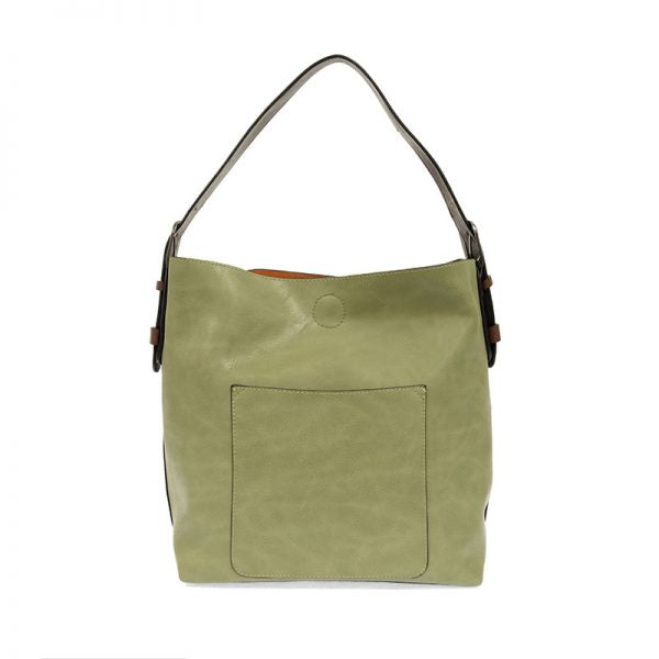 VEGAN 2-in-1 HOBO BAG-Bags & Wallets-JOY SUSAN-EUCALYPTUS & COFFEE-Coriander