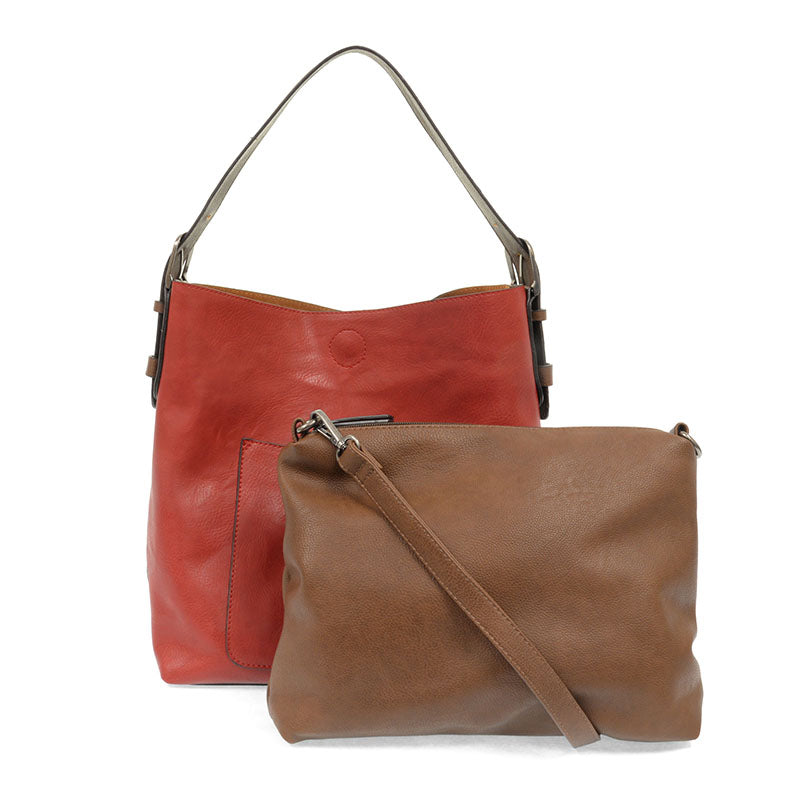 VEGAN 2-in-1 HOBO BAG-Bags & Wallets-JOY SUSAN-SCARLETT-Coriander