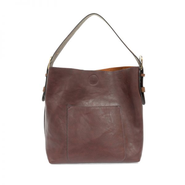 VEGAN 2-in-1 HOBO BAG-Bags & Wallets-JOY SUSAN-WINE & COFFEE-Coriander