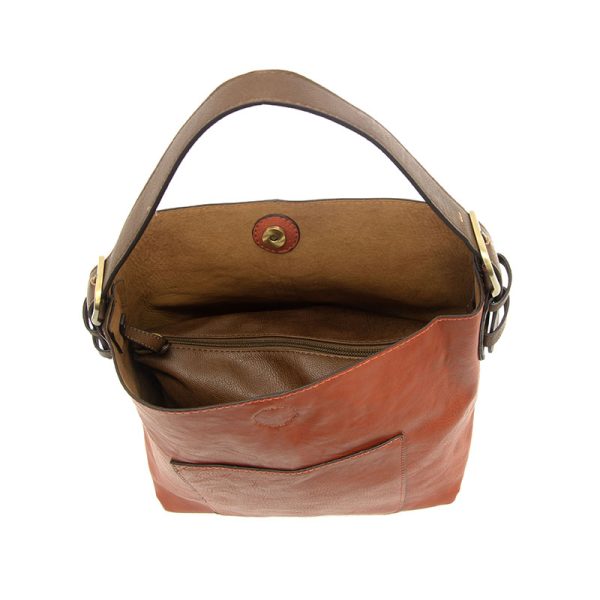 VEGAN 2-in-1 HOBO BAG WITH COFFEE STRAP-Bags & Wallets-JOY SUSAN-Coriander