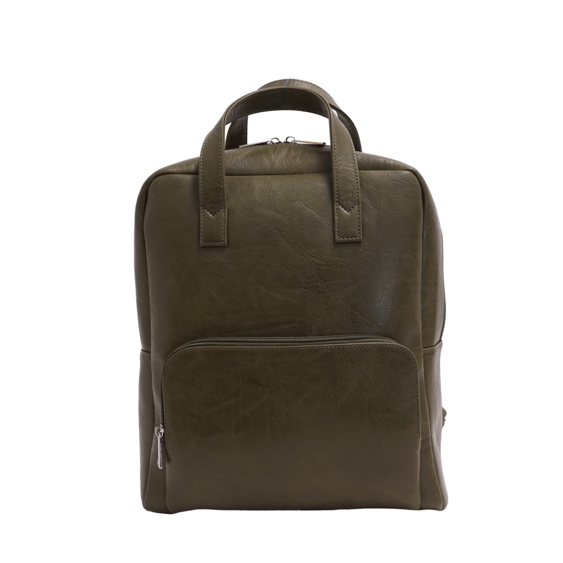 VEGAN BACKPACK | ALANA-Bags & Wallets-S-Q-OLIVE-Coriander