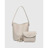 VEGAN BAG | MIRANDA BUCKET-Bags & Wallets-LOUENHIDE-ALMOND-Coriander