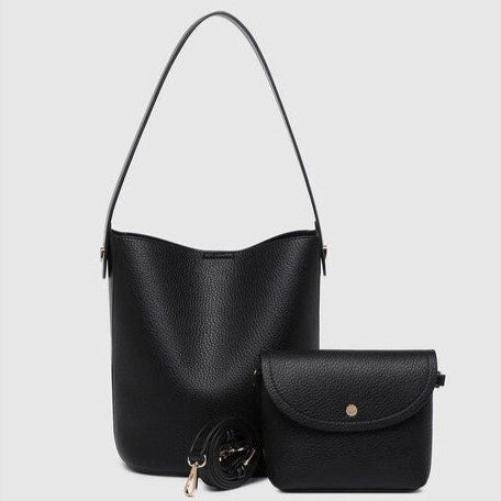 VEGAN BAG | MIRANDA BUCKET-Bags & Wallets-LOUENHIDE-BLK-Coriander