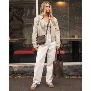 VEGAN BAG | MIRANDA BUCKET-Bags & Wallets-LOUENHIDE-Coriander