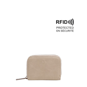 VEGAN CARD CASE | IVA-Bags & Wallets-S-Q-CREAM-Coriander