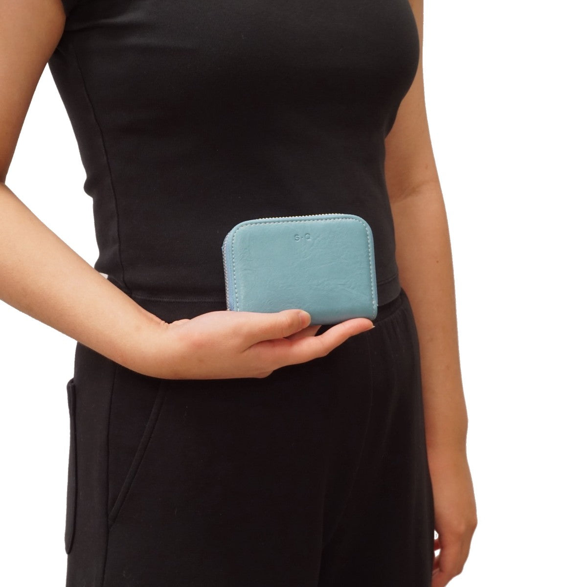 VEGAN CARD CASE | IVA-Bags & Wallets-S-Q-Coriander