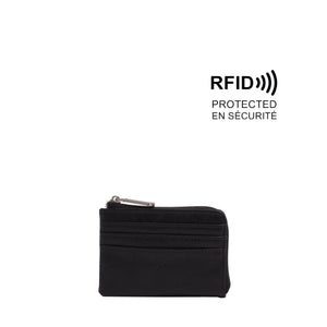 VEGAN CARD CASE | JENNY-Bags & Wallets-S-Q-BLACK-Coriander