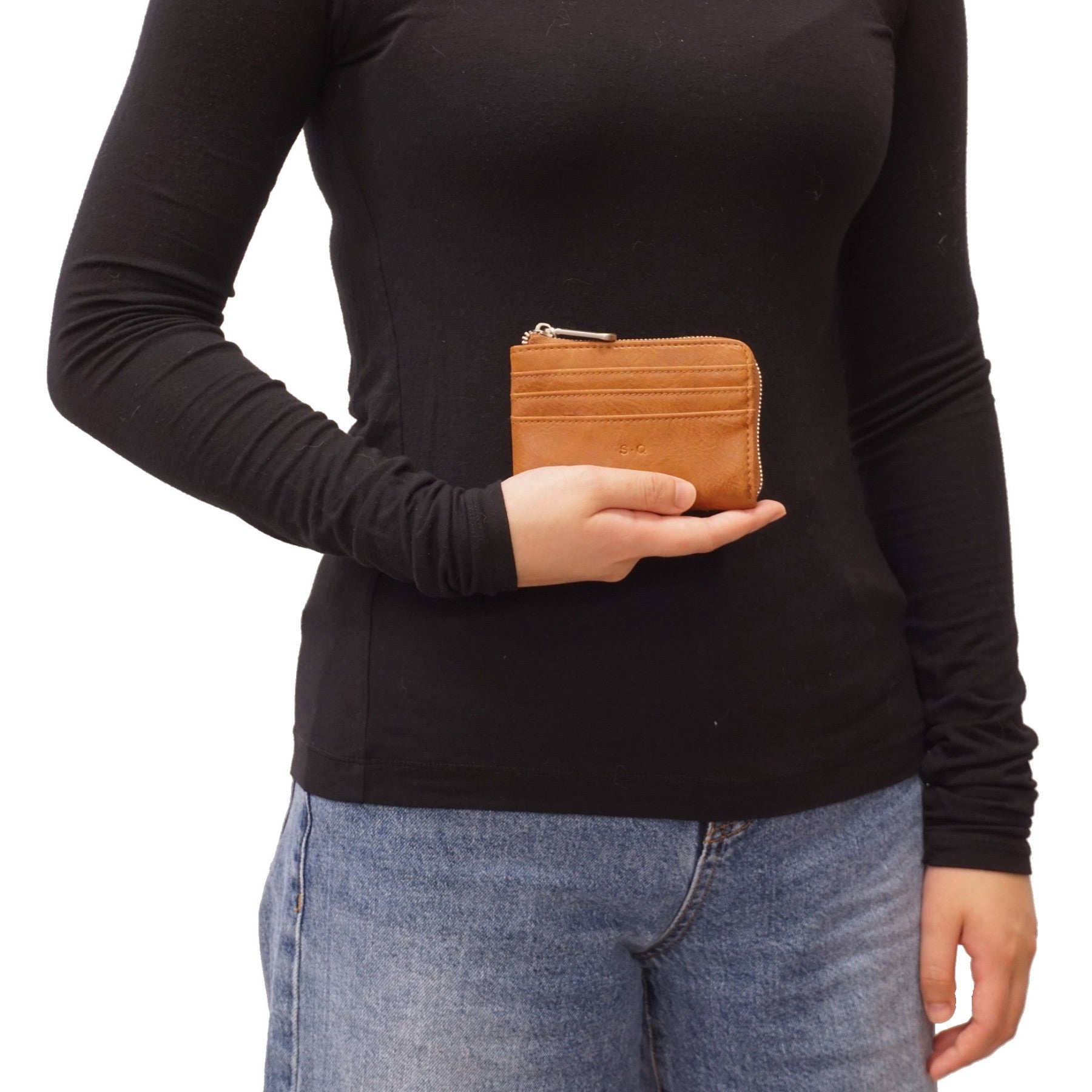 VEGAN CARD CASE | JENNY-Bags & Wallets-S-Q-Coriander