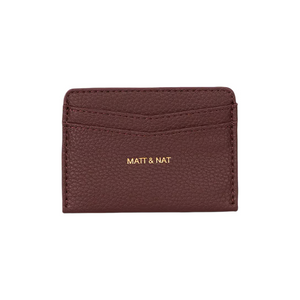 VEGAN CARDHOLDER | JUNYA: GRAIN-Bags & Wallets-MATT & NAT-CHERRY-Coriander