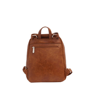 VEGAN CONVERTIBLE BACKPACK | EMILIA-Bags & Wallets-S-Q-Coriander