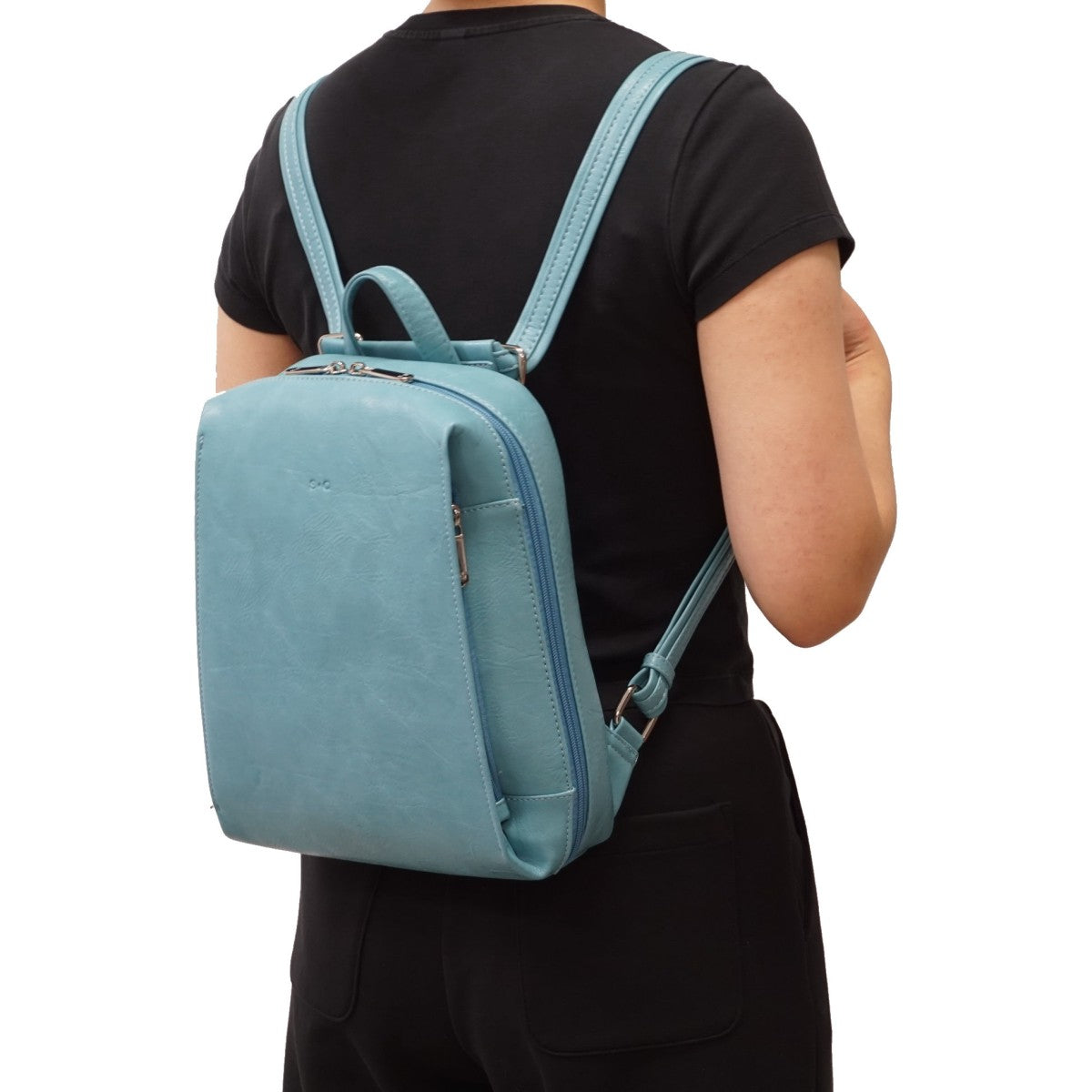 VEGAN CONVERTIBLE BACKPACK | EMILIA-Bags & Wallets-S-Q-Coriander