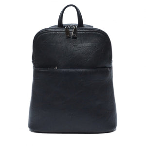 VEGAN CONVERTIBLE BACKPACK | MAGGIE-Bags & Wallets-S-Q-BLACK-Coriander