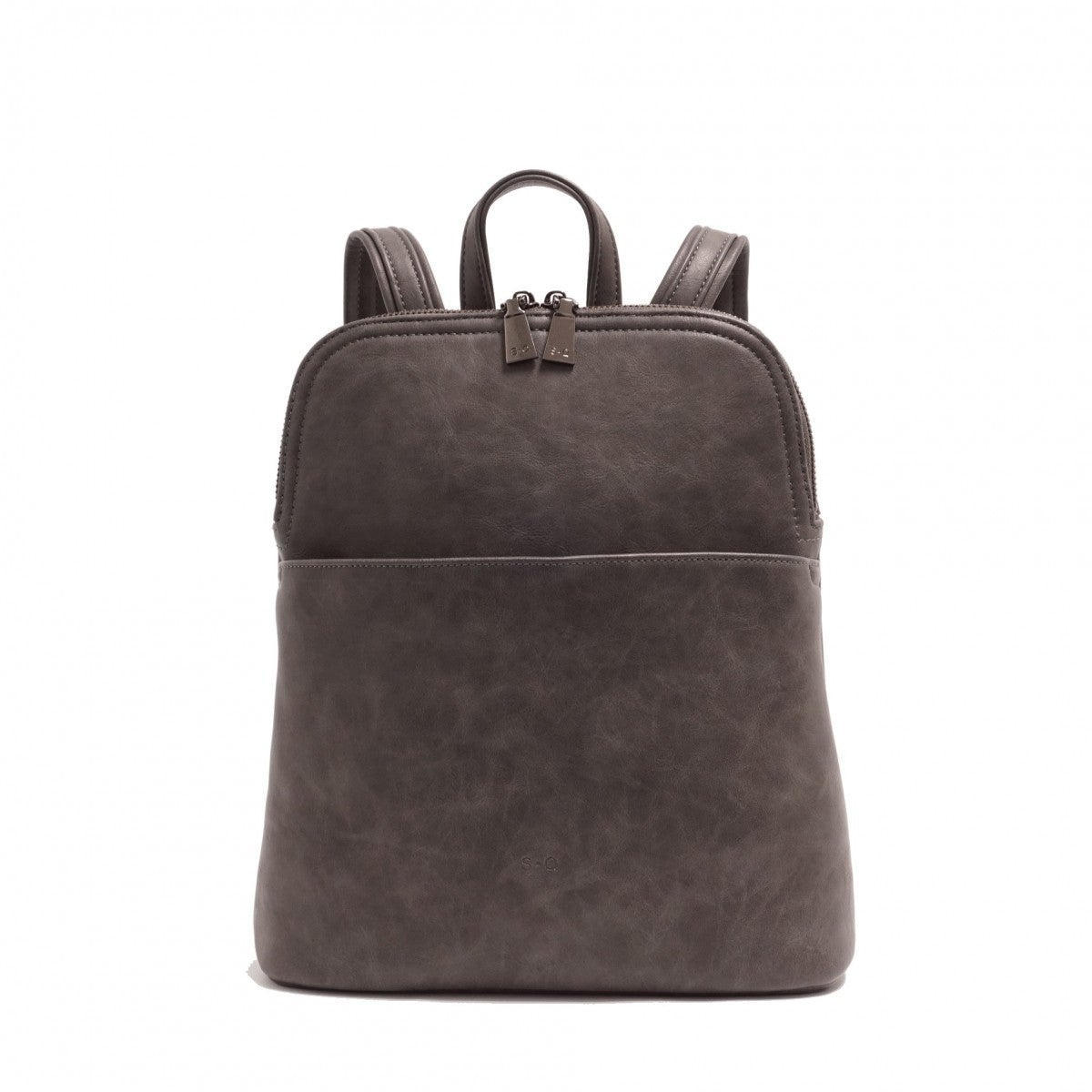 VEGAN CONVERTIBLE BACKPACK | MAGGIE-Bags & Wallets-S-Q-DARK GREY-Coriander
