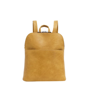 VEGAN CONVERTIBLE BACKPACK | MAGGIE-Bags & Wallets-S-Q-HONEY MUSTARD-Coriander