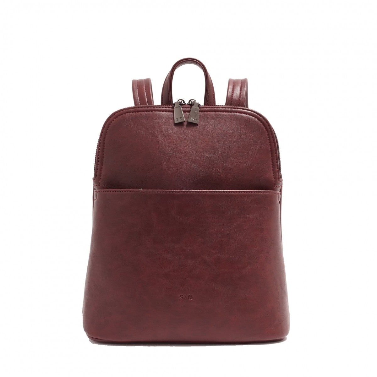 VEGAN CONVERTIBLE BACKPACK | MAGGIE-Bags & Wallets-S-Q-ROYAL RED-Coriander