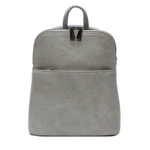 VEGAN CONVERTIBLE BACKPACK | MAGGIE-Bags & Wallets-S-Q-STONE GREY-Coriander