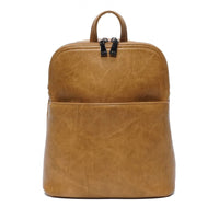 VEGAN CONVERTIBLE BACKPACK | MAGGIE-Bags & Wallets-S-Q-TAN-Coriander