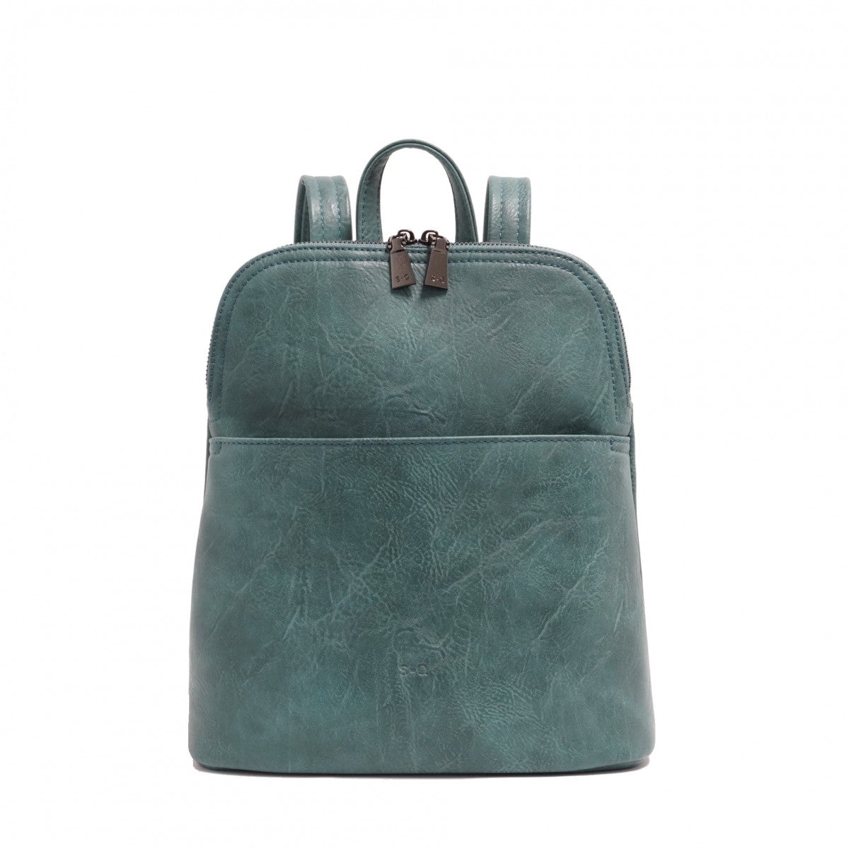 VEGAN CONVERTIBLE BACKPACK | MAGGIE-Bags & Wallets-S-Q-TEAL-Coriander