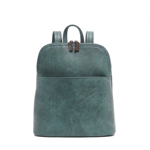 VEGAN CONVERTIBLE BACKPACK | MAGGIE-Bags & Wallets-S-Q-TEAL-Coriander