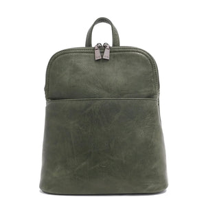 VEGAN CONVERTIBLE BACKPACK | MAGGIE-Bags & Wallets-S-Q-Coriander