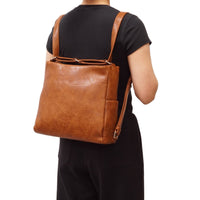 VEGAN CONVERTIBLE HOBO | DOVIE-Bags & Wallets-S-Q-Coriander