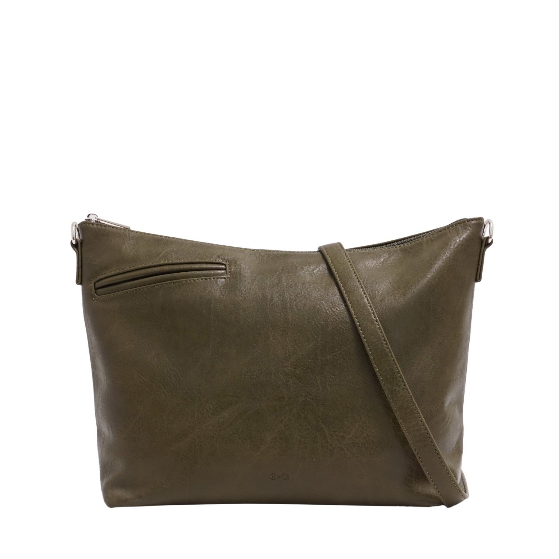 VEGAN CROSSBODY BAG | CALLIE-Bags & Wallets-S-Q-Coriander