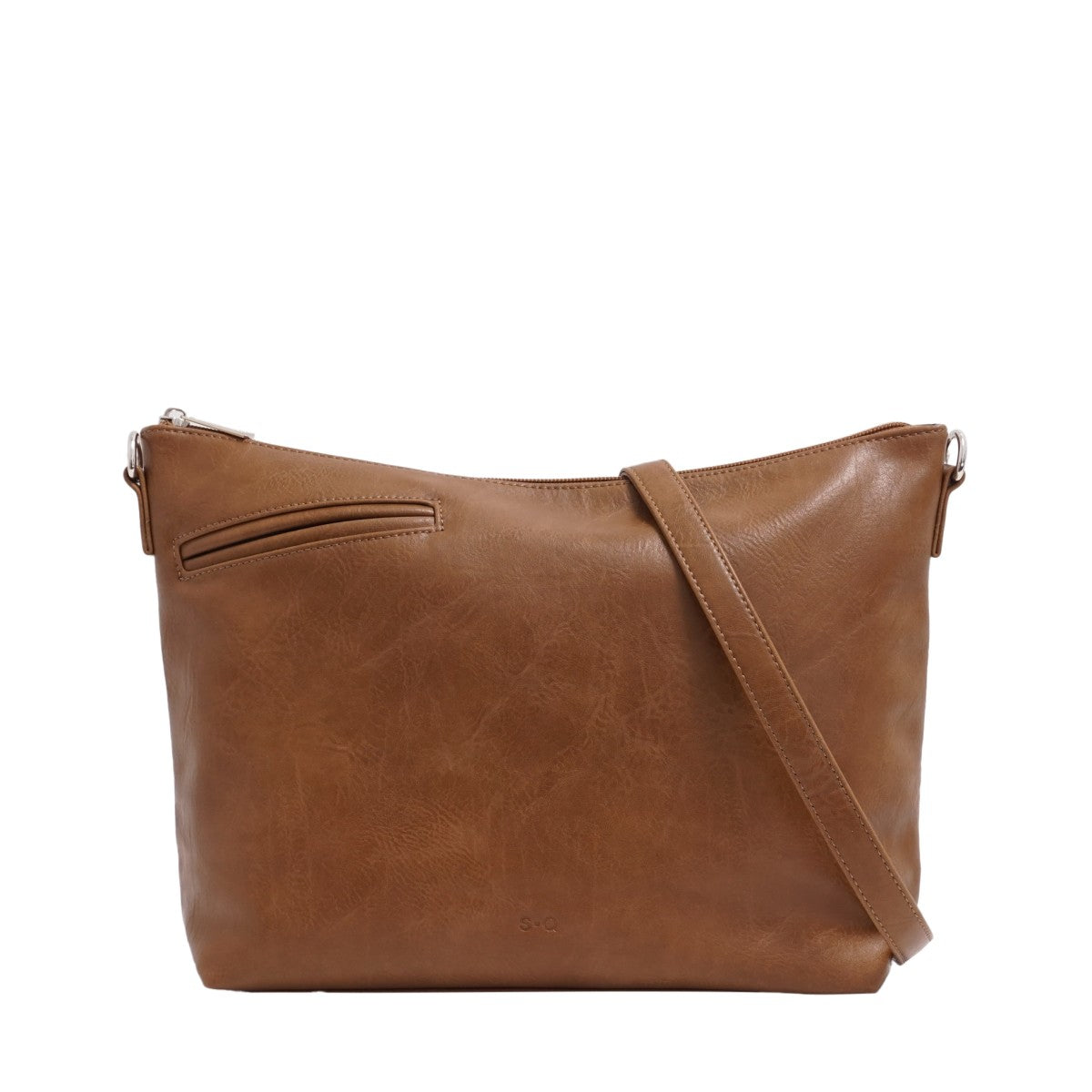VEGAN CROSSBODY BAG | CALLIE-Bags & Wallets-S-Q-BROWN-Coriander
