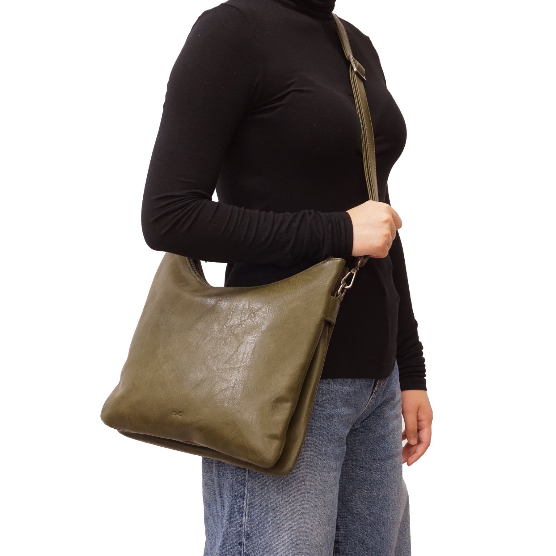 VEGAN CROSSBODY BAG | EMERSON-Bags & Wallets-S-Q-Coriander