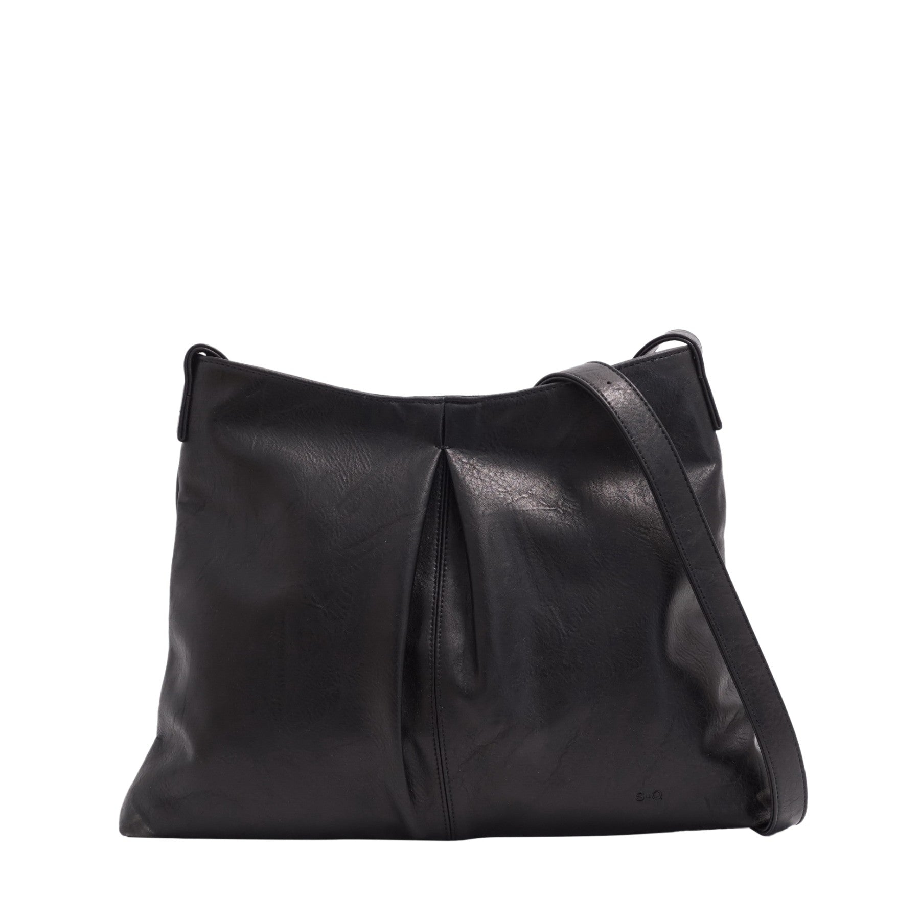 VEGAN CROSSBODY BAG | JOURNEE-Bags & Wallets-S-Q-BLACK-Coriander
