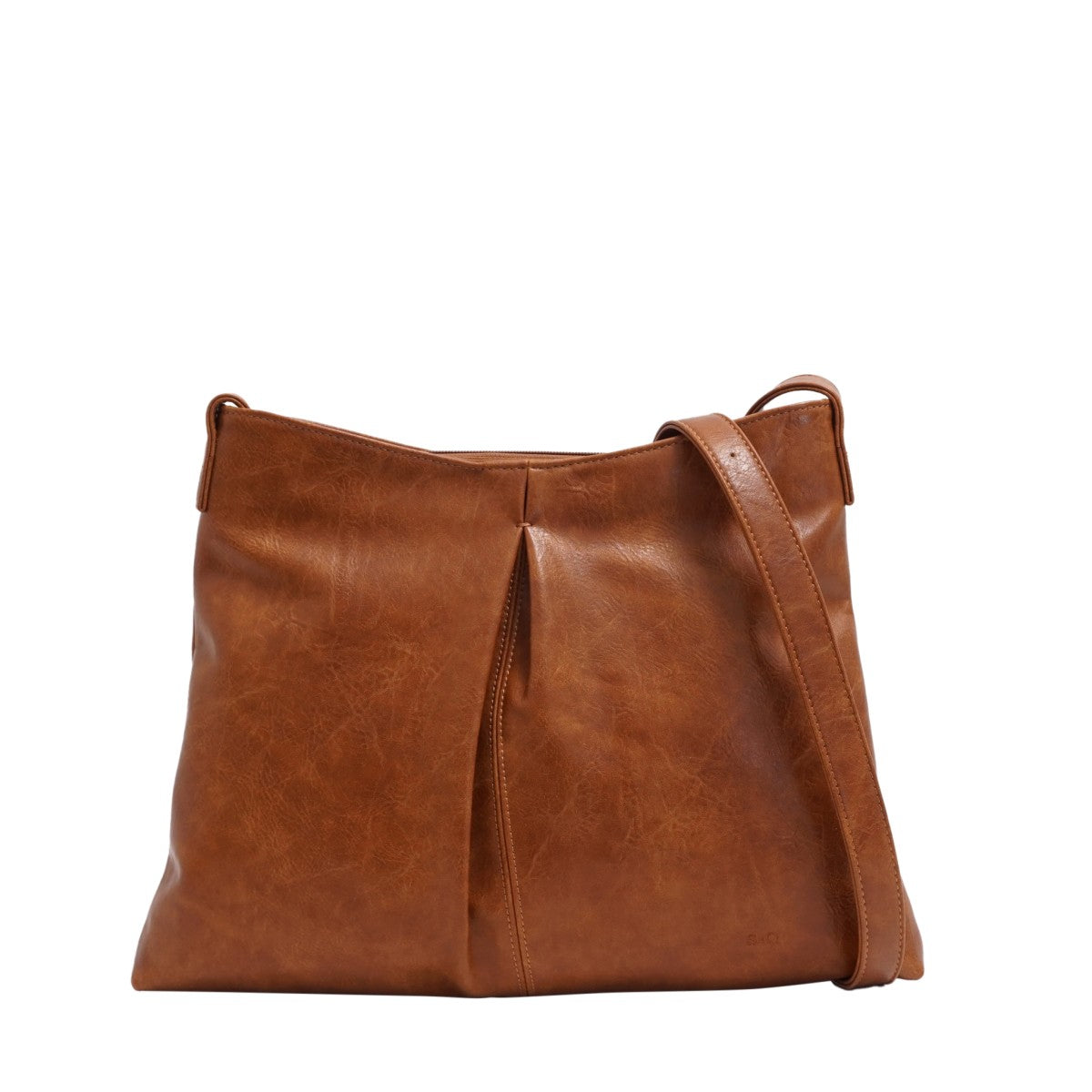 VEGAN CROSSBODY BAG | JOURNEE-Bags & Wallets-S-Q-CAMEL-Coriander